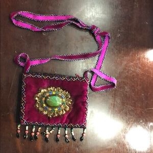Girls small beaded purse